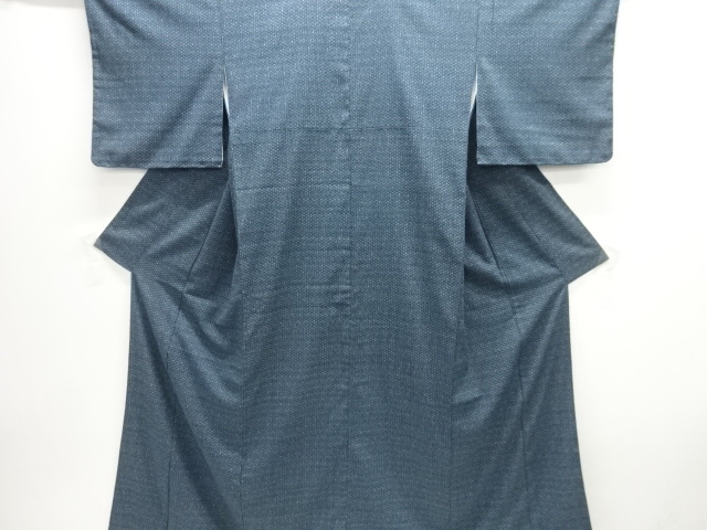 JAPANESE KIMONO / ANTIQUE KIMONO / SILK / HON SHIOZAWA / WOVEN CROSS KASURI PATTERN